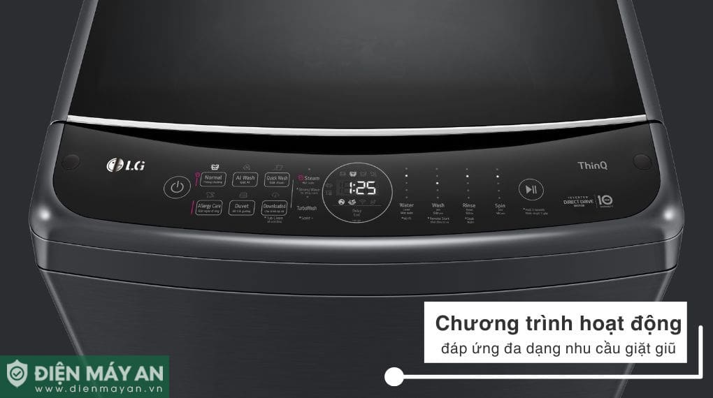 Máy giặt LG AI DD Inverter 19 kg TV2519SV7J